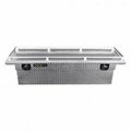 Camlocker 71in Low Profile Crossover Truck Tool Box with Rail, Polished Aluminum KS71LPRL